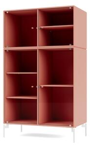 Montana - Ripple Cabinet III - With Snow Legs - Vitrinskåp - Rhubarb - W69,6 X H117,6 X D38 cm