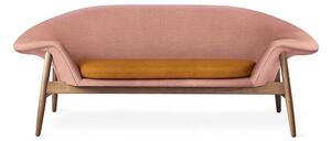 Warm Nordic - Fried Egg Sofa / Oiled Oak - Soffa för 2 personer - Canvas 614 (Pale Rose) / Canvas 424 (Dark Ochre) - L186 x W68 x H68 cm