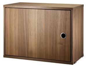 String Furniture - Cabinet w/ Swing Door - Skåp - Walnut - W: 58 x D: 30 x H: 42