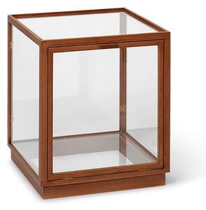 Ferm Living - Miru Glass Montre - Lådor - Dark Stained Oak - W: 40 x H: 42 x D: 40 cm