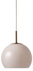 Frandsen - Ball Glass Pendant By Benny Frandsen - Hängande lampa - Sand Grey Ø18 EU - W18 x D18 x H15 cm