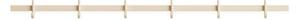 String Furniture - Relief Hook Rail - Garderobskrokar - Ash - Medium - W82 x H5,2 x W4,7 cm