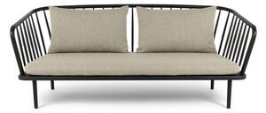 Mater - Mollis Sofa - Soffa för 2 personer - Black Stain Oak - L203 x D85 x H81 x Sh37 x Sd73 cm