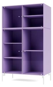 Montana - Ripple Cabinet III - With Snow Legs - Vitrinskåp - Iris - W69,6 X H117,6 X D38 cm