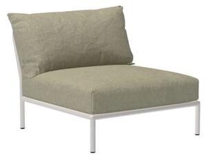 HOUE - LEVEL 2 / Lounge Chair - Trädgårdssoffa - Moss/Muted White - L92,5 x W81 x H68,5 x SH38 cm