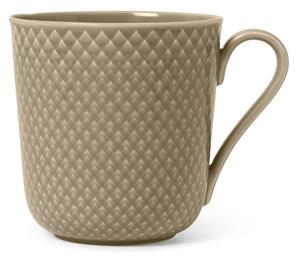 Lyngby Porcelain - Rhombe - Krus med hank - Mugg - Clay - 39 cl