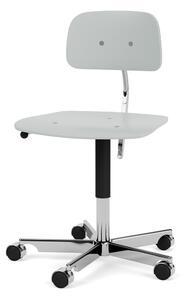 Montana - KEVI 2533 Office Chair - Kontorsstol - Oyster / Polished Aluminium - W56 x L56 x SH38-51 cm