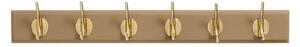 Nordal - EDGY coat rack - Krokar - Matt Camel - 6 hooks - B: 6,5 x W: 7 x L: 60 cm