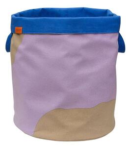 Mette Ditmer - NOVA ARTE Laundry Bag - Tvättkorg - Sand / Lilac - Ø40 x H50 cm