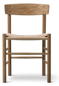 Fredericia Furniture - J39 Mogensen Chair 3239 by Børge Mogensen - Matstol - Clear Oiled Oak / Natural Paper Cord - W48,5 x D42,5 x H77x SH46,5 cm