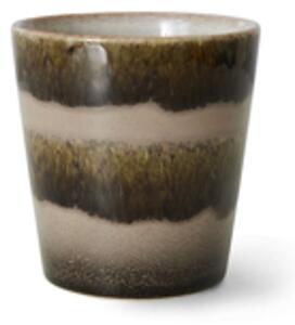 HKLiving - 70s Coffee Mug - Kopp - Fern - H8 x Ø7,5cm