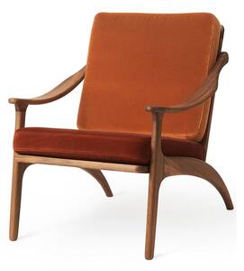 Warm Nordic - Lean Back Chair - Fåtölj - Ritz 3701 (Brick Red) / Ritz 8008 (Rusty Rose) - L68 x W80 x H78 cm