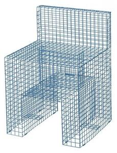 Kalager Design - Wire Chair Low Back - Matstol - Pastel Blue - L46 x D44 x H67 cm