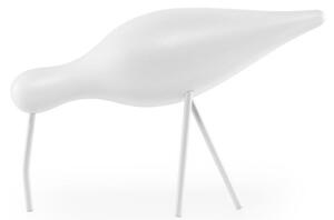 Normann Copenhagen - Shorebird - Figur - Large - White/White - L: 22 x D: 6,5 x H: 14 cm