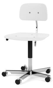 Montana - KEVI 2533 Office Chair - Kontorsstol - Snow / Polished Aluminium - W56 x L56 x SH38-51 cm