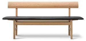 Fredericia Furniture - Mogensen 3171 Bench by Børge Mogensen - Bänk - Soaped Oak / Max 98 Black - W171,5 x D48,5 x H77 x SH46 cm