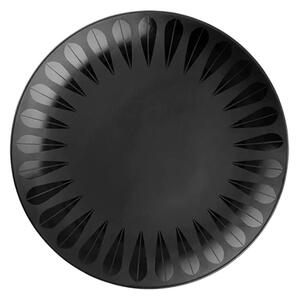 Lucie Kaas - Lotus Plate | White or Black - Tallrikar - Black - Ø21 cm