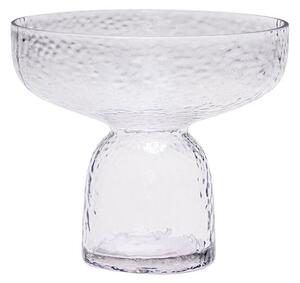 Hübsch - Aino Vase Clear - Vas - Strukturerad - Ø22 x H19 cm - 1700 ml