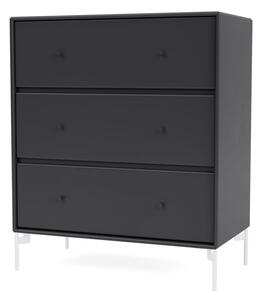 Montana - CARRY - With white legs - Byrå - Anthracite - H 82.2 CM / W 69.6 CM / D 38 CM