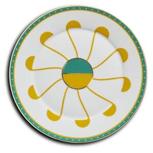 Reflections Copenhagen - Pedra Breadplate - Tallrikar - Green/Yellow/Gold - Ø16,5 cm