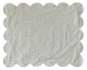 Jou Quilts - Embroidery anglaise placemats - Bordstablett - Creme - 35 x 45 cm