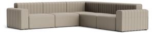 NORR11 - RIFF Sofa - Corner sofa - Soffa för 3 personer - Nina - Linen Col 2 - W277 x D92 x H70 x SH40,5 cm