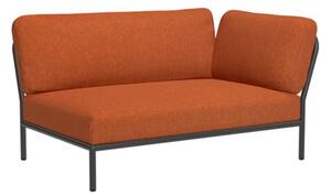 HOUE - LEVEL / Right Corner - Trädgårdsmöbler - Rust/Dark Grey - L140 x W95 x H82 x SH38 cm