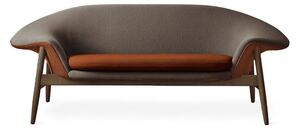 Warm Nordic - Fried Egg Sofa / Smoked Oak - Soffa för 2 personer - Hero 481 (Caramel) / Sprinkles 174 (Grey) / Mosaic 472 (Brown)rinkles 724 (Brown) / Mosaic 722 (Grey) - L186 x W68 x H68 cm