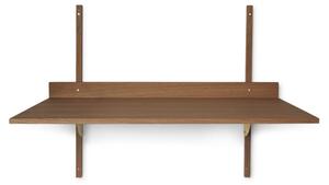 Ferm Living - Sector Desk - Skrivbord - Smoked Oak/Brass - W87 x H66,5 x D45,1 cm