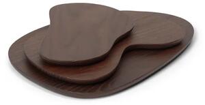 Ferm Living - Cairn Cutting Boards - Set Of 3 - Skärbräda - Set of 3 - Dark Brown - W38.4 x D28.2 x H4.8 cm