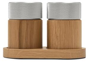 Gejst - Sina Salt and Pepper Mills - Kvarn - Oak / Steel - Ø6 x H9 cm