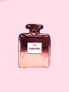 Illustration Chanel No.5 pink, Finlay & Noa