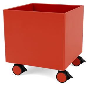 Montana - Colour Box I – S6161 - With Wheels - Förvaringslådor - Rosehip - W35,4 X H37,8 X D35,4 cm
