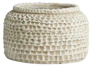 Nordal - AOBA pot - - White, M - H13 x D19 cm