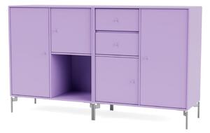 Montana - COUPLE - With chrome legs - Skänk - Iris - H 82.2 CM / W 139.2 CM / D 38 CM