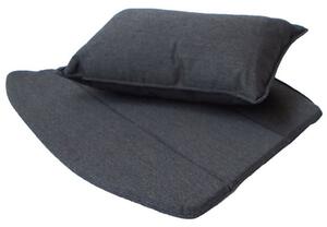 Cane-line - Breeze Lounge Chair Cushion - Kuddar för utomhusbruk - Black - Cane-line Natté - B: 63 x D: 50 x H: 2 cm