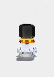 Reflections Copenhagen - Phoenix Tealight Holder - Ljusstake - Amber/Clear/Black - 9 x 16,5 x 9 cm