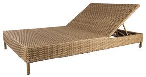Cane-line - Rest Sunbed, Double - Solstol - Natural, Cane-line Flat Weave - W197 x D136 x H82 x SH34 cm
