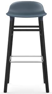 Normann Copenhagen - Form Barstool - 75 cm - Wood - Barstol - Blue/Black - L: 44 x D: 44 x H: 87 x SH: 75 cm