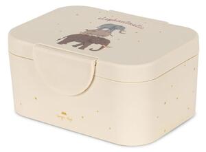 Konges Sløjd - LUNCH BOX - Matlåda för barn - SAFARI/ELEPHANTASTIC - L16,6 x W12.6 x H8 cm