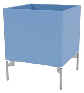 Montana - Colour Box I – S6161 - With Chrome Legs - Förvaringslådor - Azure - W35,4 X H42,6 X D35,4 cm