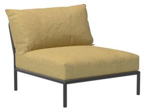 HOUE - LEVEL 2 / Lounge Chair - Trädgårdssoffa - Dijon/Dark Grey - L92,5 x W81 x H68,5 x SH38 cm