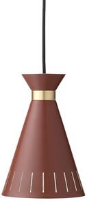 Warm Nordic - Cone / Pendant - Hängande lampa - Oxide Red - L16 x W16 x H23 cm