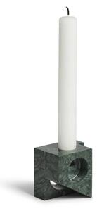 Woud - Jeu De Dés 2 Candle Holder - Ljusstake - Green - L6 x H4,6 x W6 cm