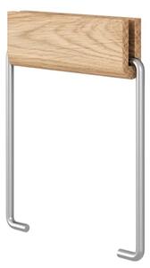 MOEBE - Toilet Roll Holder - Toalettpappershållare - Oak/Steel - H14 x W12 x D1,5 cm