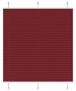 Plisserad persienn Bordeaux röd 115x150 cm tyg bredd 114,4 cm