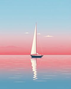 Illustration Sailing In Peace, Emiliano Deificus