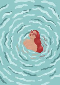 Illustration In the ocean, Aurore Leprivey
