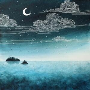 Illustration Night sea, Ania Witwitzka