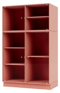 Montana - Ripple Cabinet III - Plinth H7 - Vitrinskåp - Rhubarb - W69,6 X H112 X D38 cm